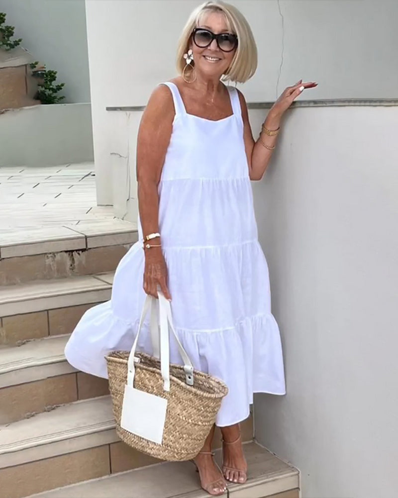 Women's Sleeveless Maxi Dress – Elegant Occasion Wear