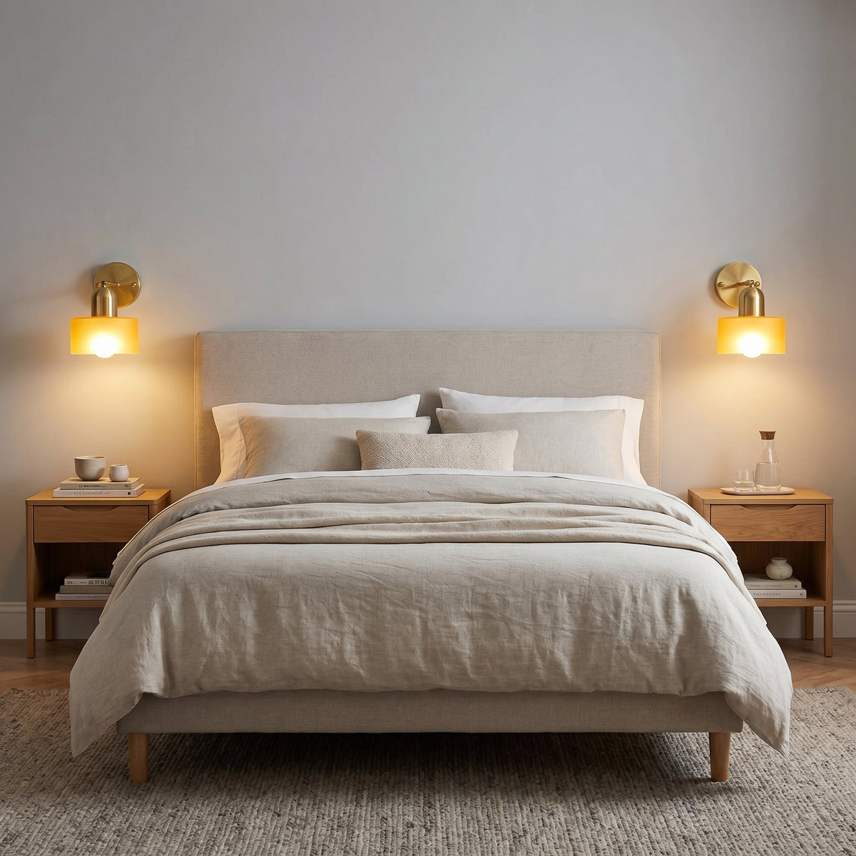 Bauhaus Colored Glass Wall Lamp - Modern Flush Mount Light
