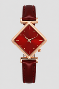 Elegant Geometric Diamond Women's Watch