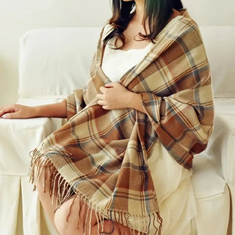 Coleen Cashmere Scarf Beige
