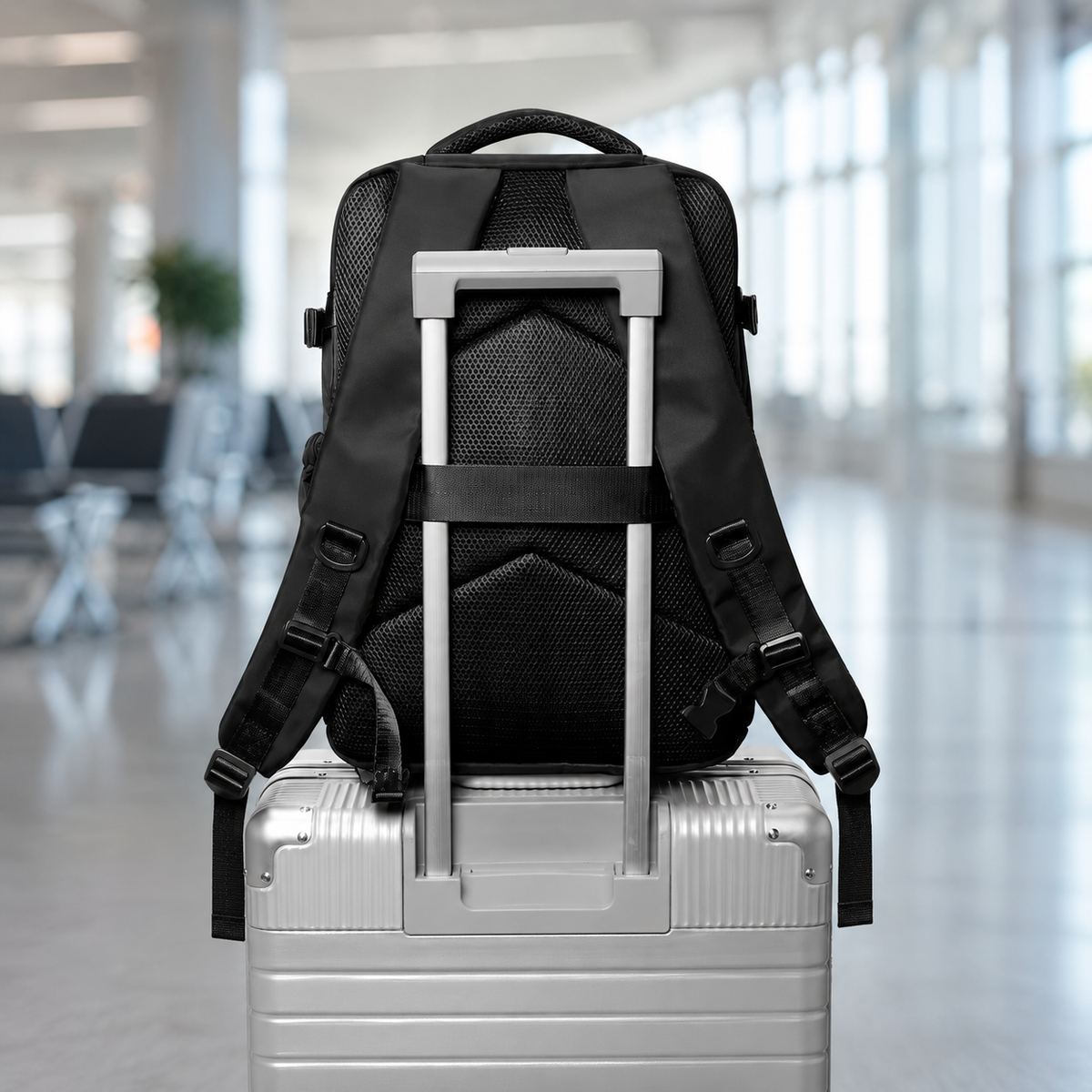 15.6in Travel Backpack with Vacuum Compression System