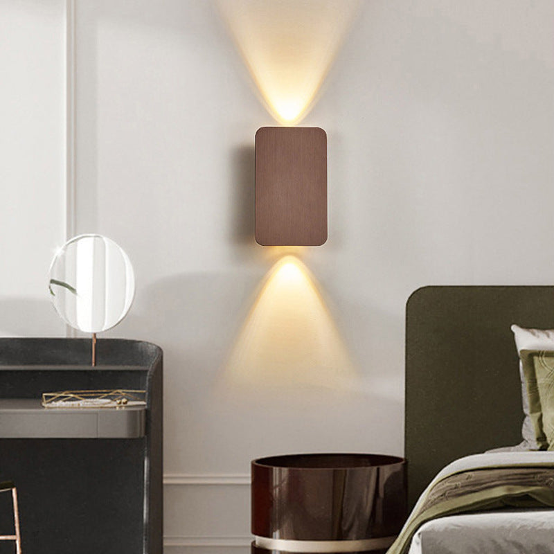Indoor Rectangular LED Wall Lamp - Modern Metal Design