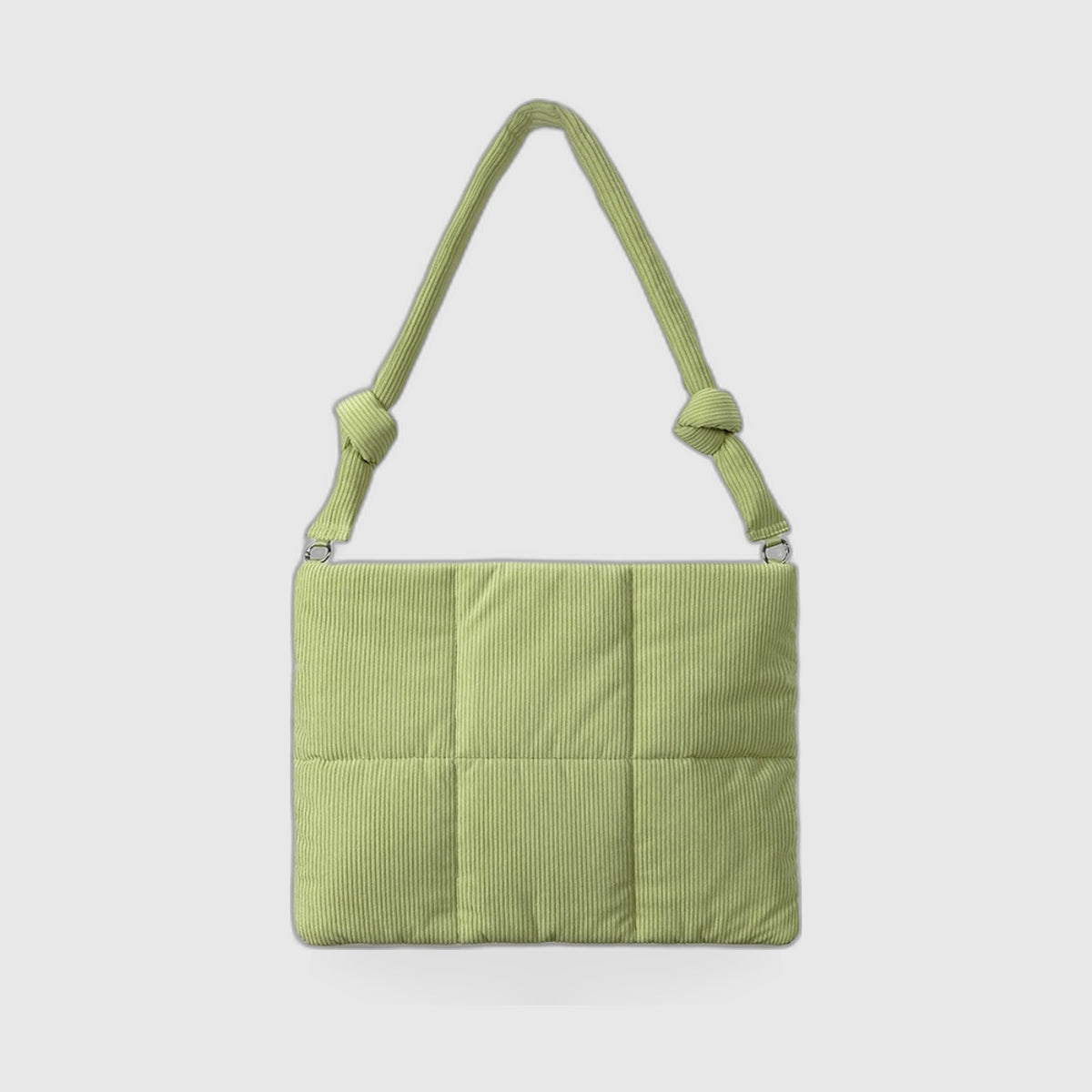 Corduroy Padded Shoulder Bag – Textured Everyday Commuter Bag