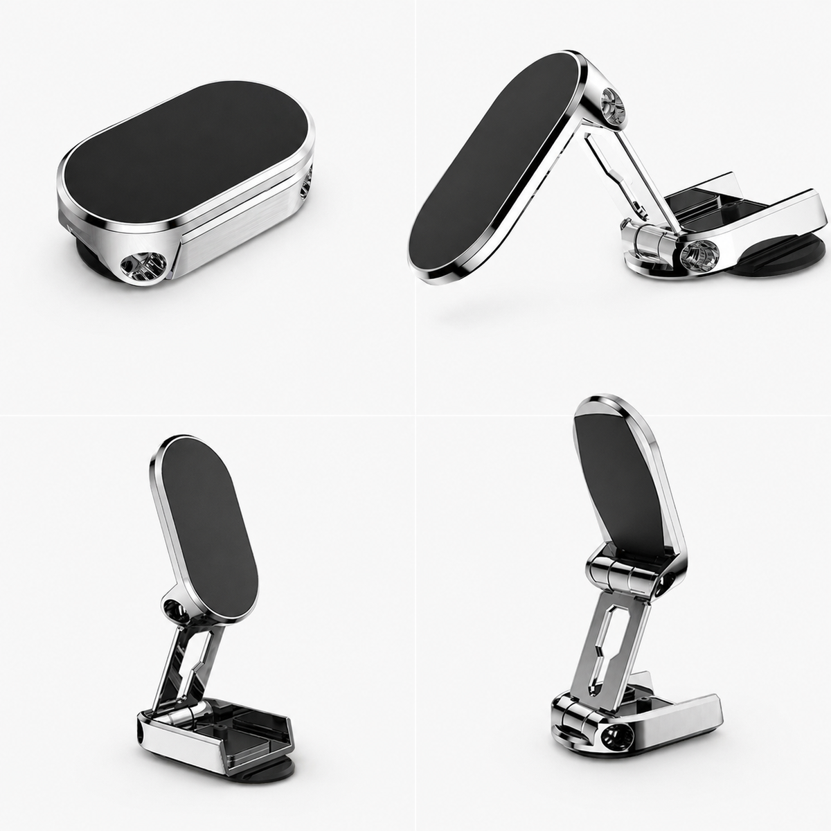 Folding Magnetic Alloy Car Phone Holder
