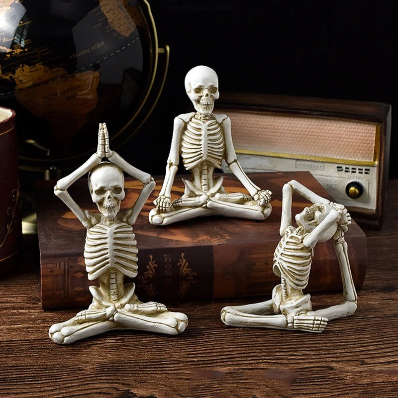 Halloween Skeleton Figurine Resin Decoration
