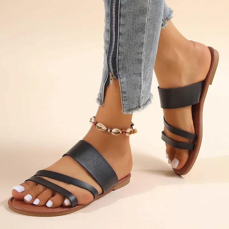 Women's Sandals – Open-Toe Summer Slip-On Shoes