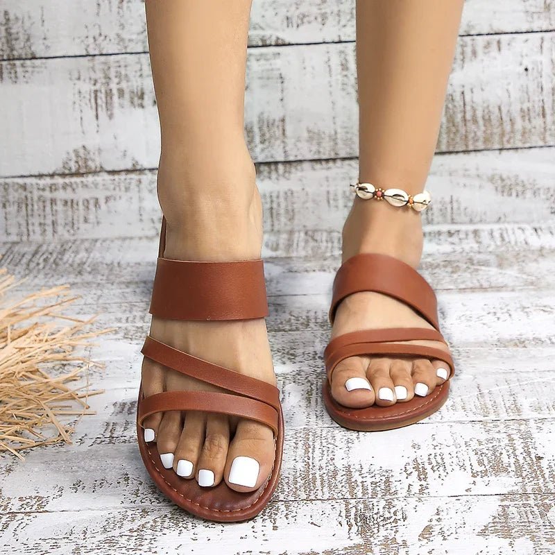Women's Sandals – Open-Toe Summer Slip-On Shoes