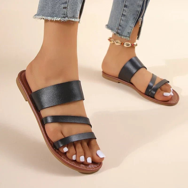 Women's Sandals – Open-Toe Summer Slip-On Shoes