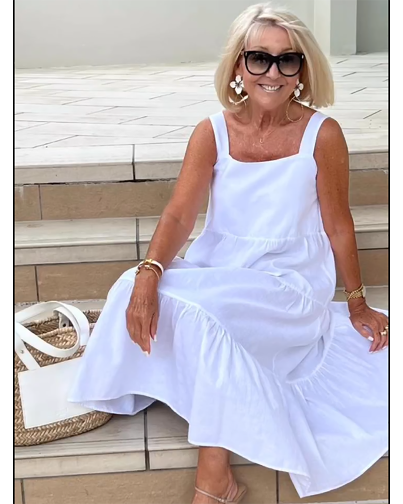 Women's Sleeveless Maxi Dress – Elegant Occasion Wear