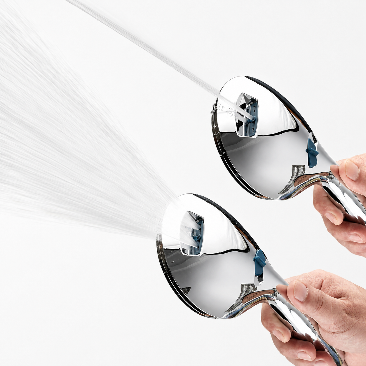 8-Setting High-Pressure Handheld Shower Head with Hose