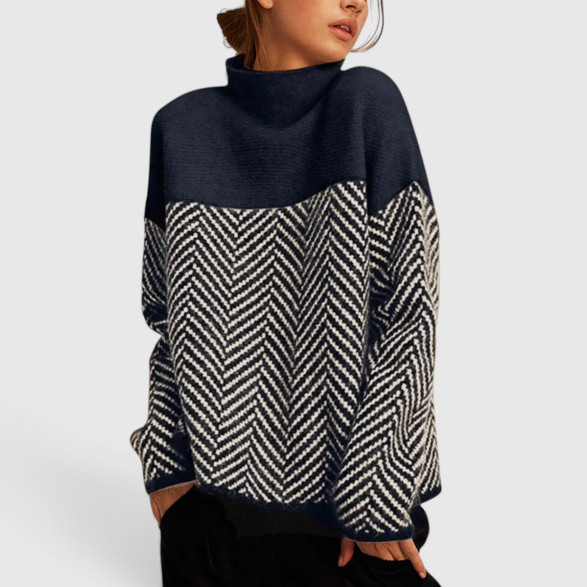 Women's Cashmere Turtleneck Sweater - Soft Knit Pullover