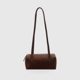Compact Barrel Underarm Bag – Small Zip Shoulder Tote