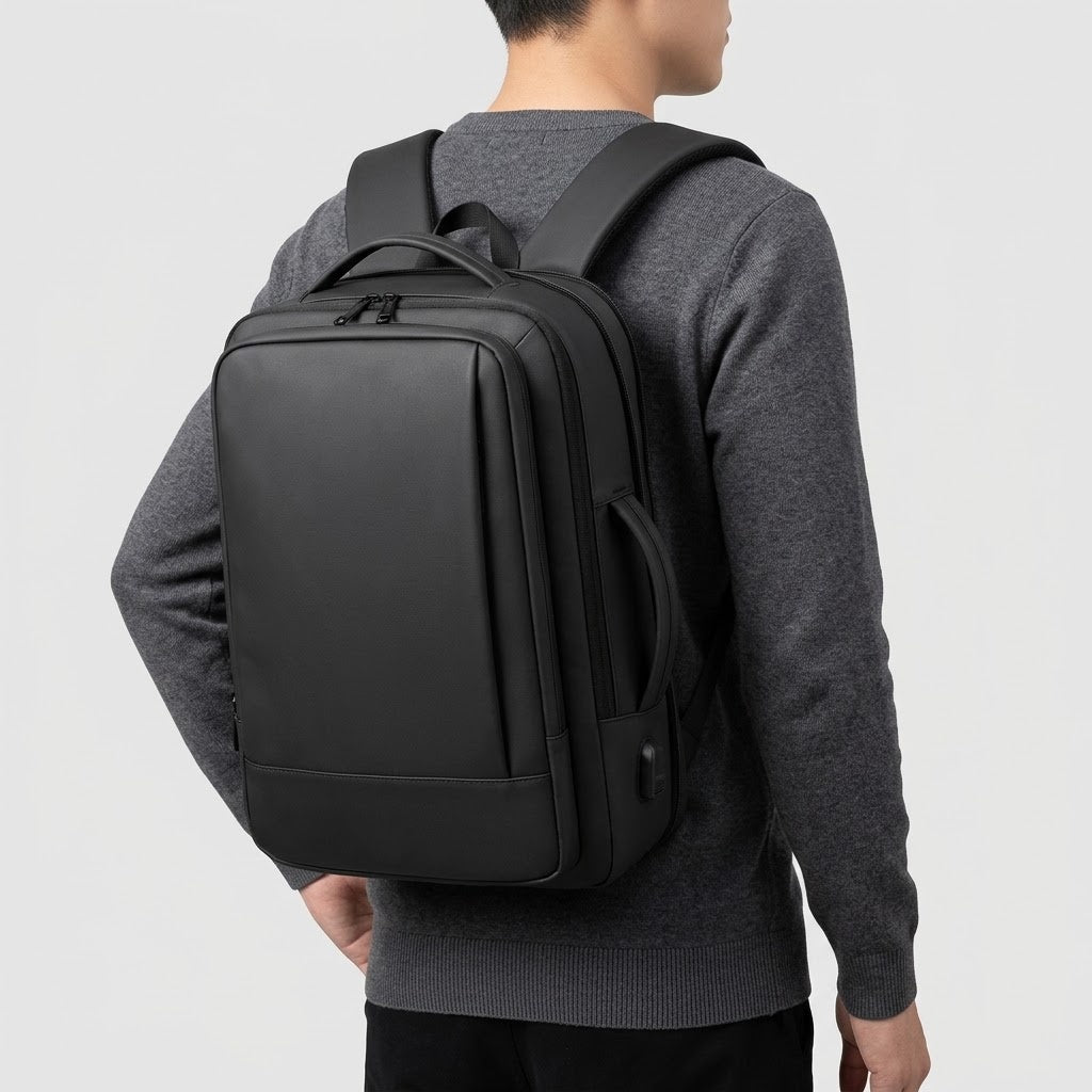 Expandable Waterproof Nylon Laptop Backpack - lifestyle