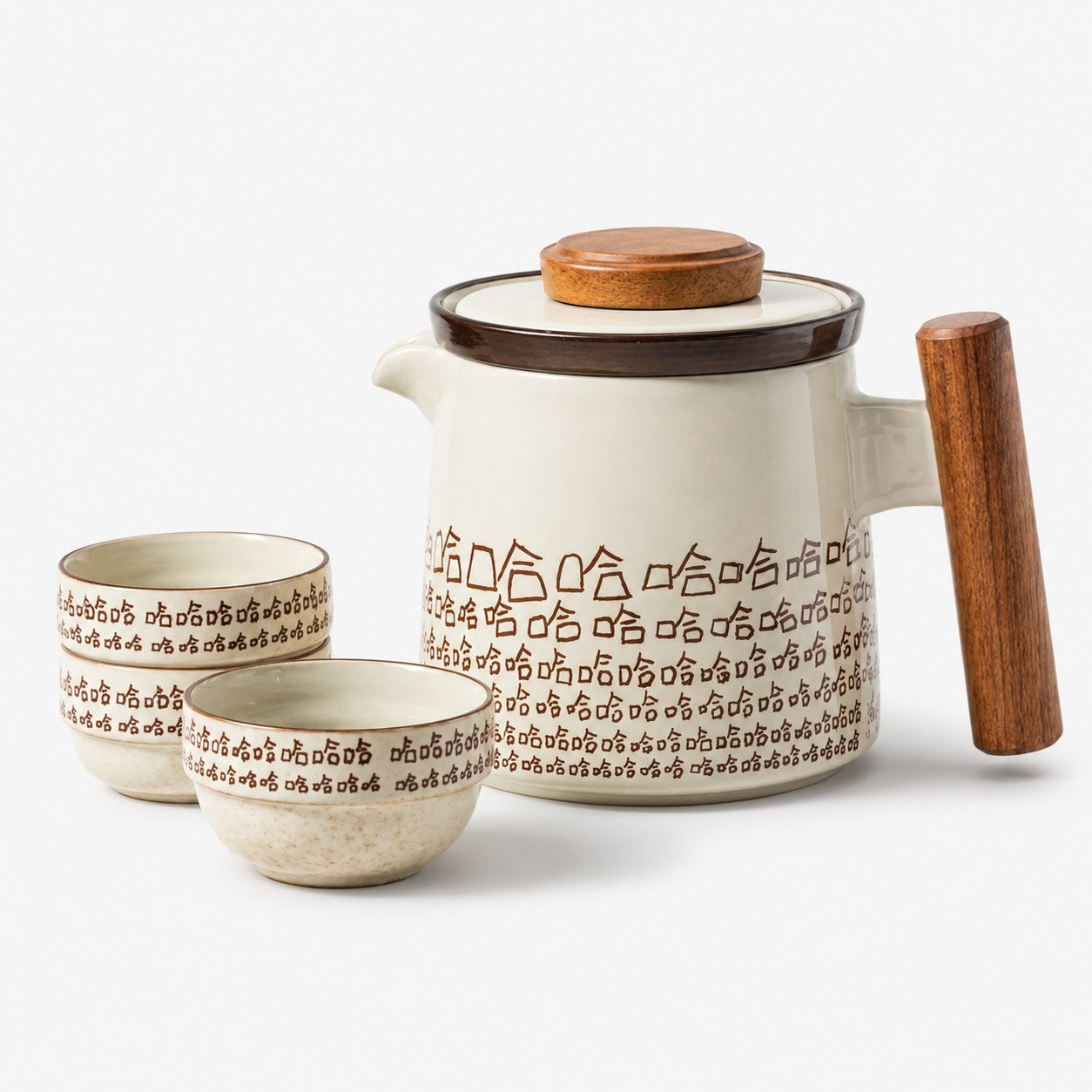 Portable Ceramic Travel Tea Set with Case