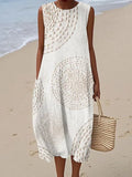 Women's A-Line Sleeveless Maxi Dress – Elegant Occasion Wear