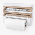4-in-1 Wall-Mounted Kitchen Wrap Dispenser &amp; Towel Holder