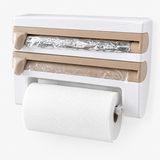 4-in-1 Wall-Mounted Kitchen Wrap Dispenser &amp; Towel Holder