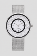 Elegant Floating Crystal Mesh Strap Women's Watch