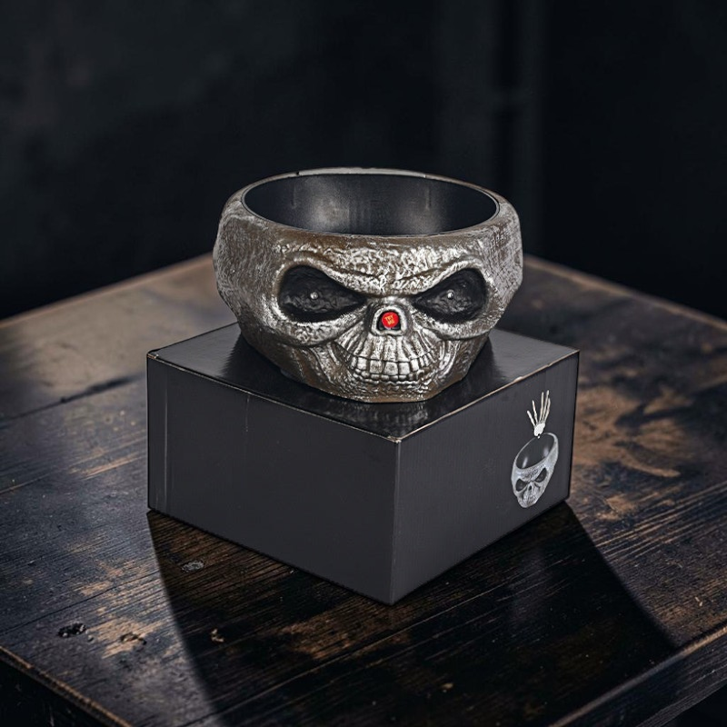 Halloween Candy Bowl with Motion Sensor Skeleton Hand