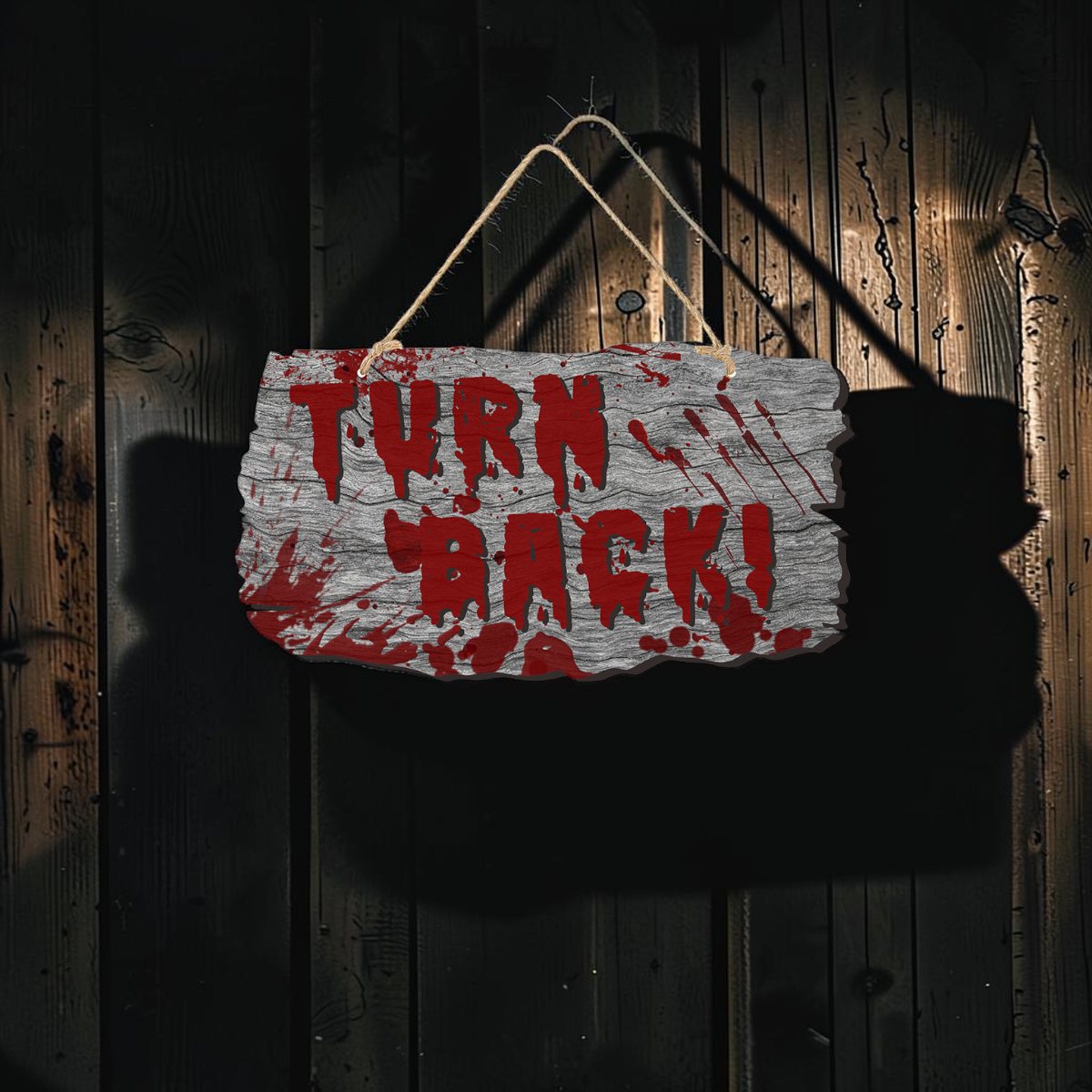 Halloween Door Signs with Spooky Designs
