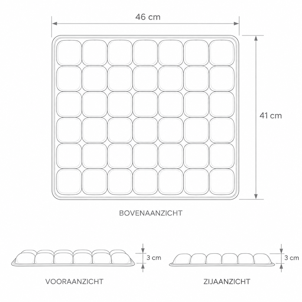 Inflatable Seat Cushion - Ergonomic Air Cushion with 36 Air Cells