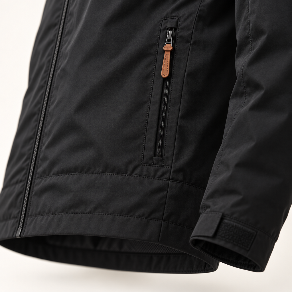 Men's Waterproof Windproof Hiking Jacket - Multiple Zip Pockets