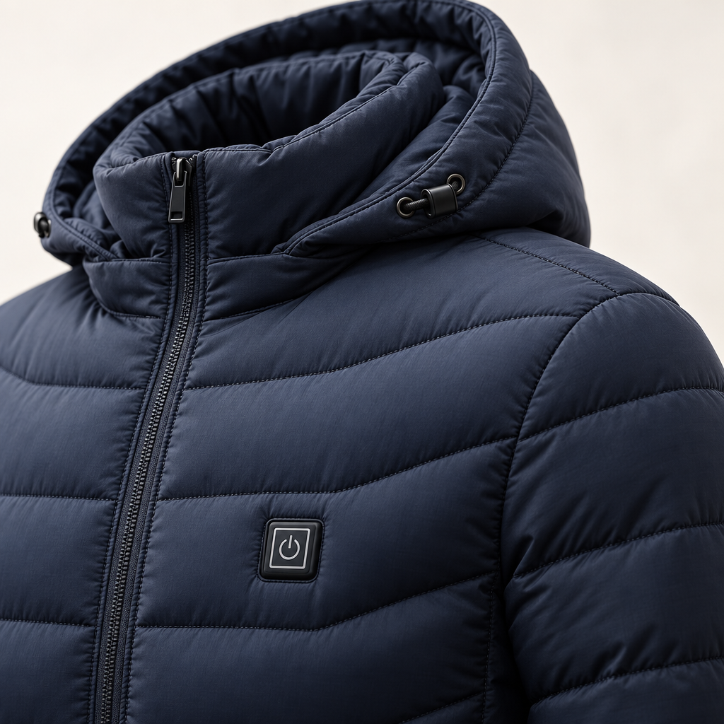 Unisex Rechargeable Heated Winter Jacket - Adjustable Heat Zones