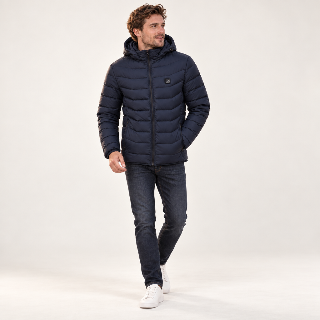 Unisex Rechargeable Heated Winter Jacket - Adjustable Heat Zones
