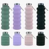Men's 500ml Foldable Silicone Water Bottle