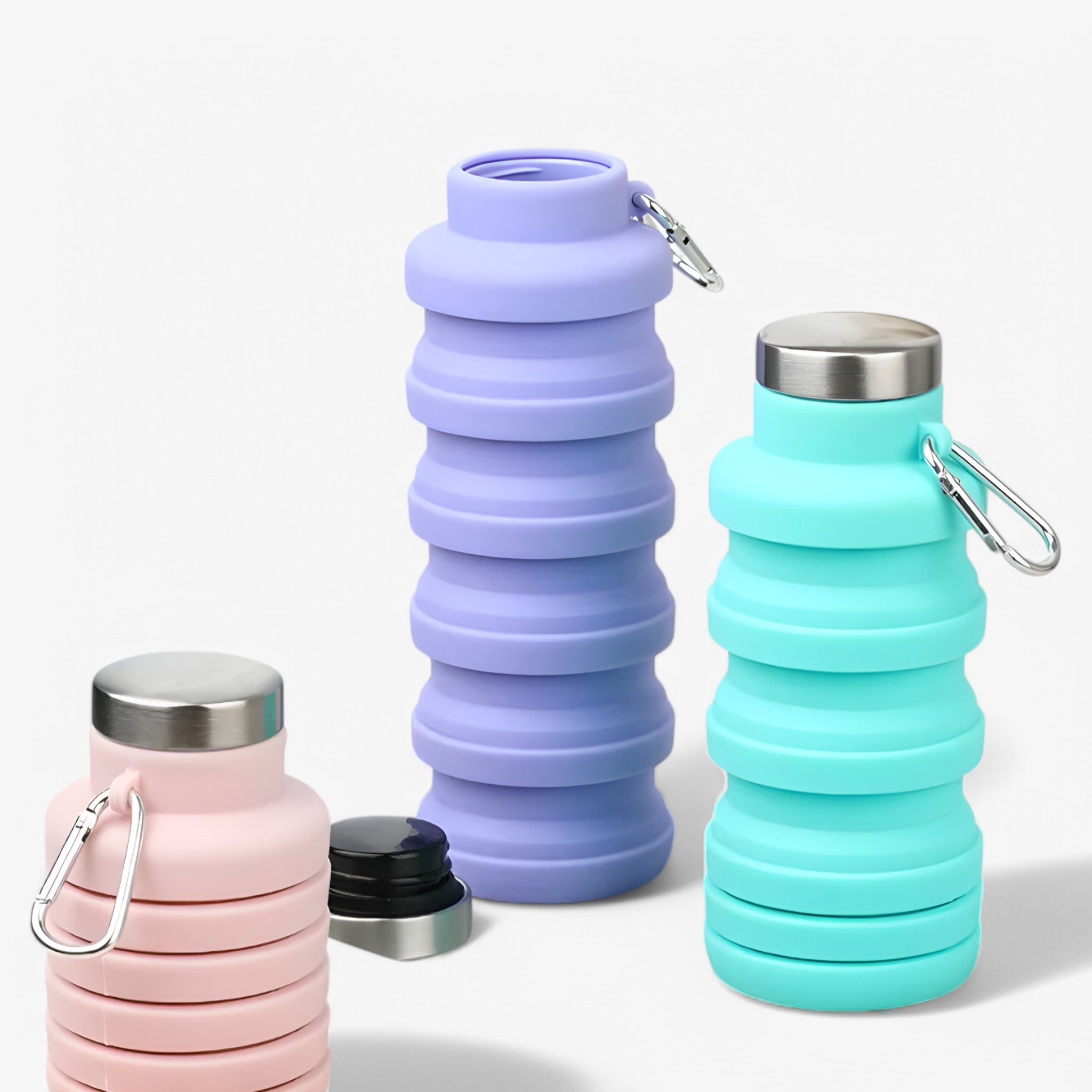 Borraccia in silicone pieghevole da 500ml Uomo - - 500ml borraccia borraccia silicone home & garden pieghevole silicone uomo water bottle - Concept Palermo