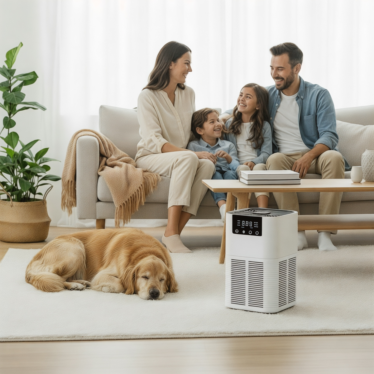 LuftRein HEPA Air Purifier - Compact Home Air Cleaner