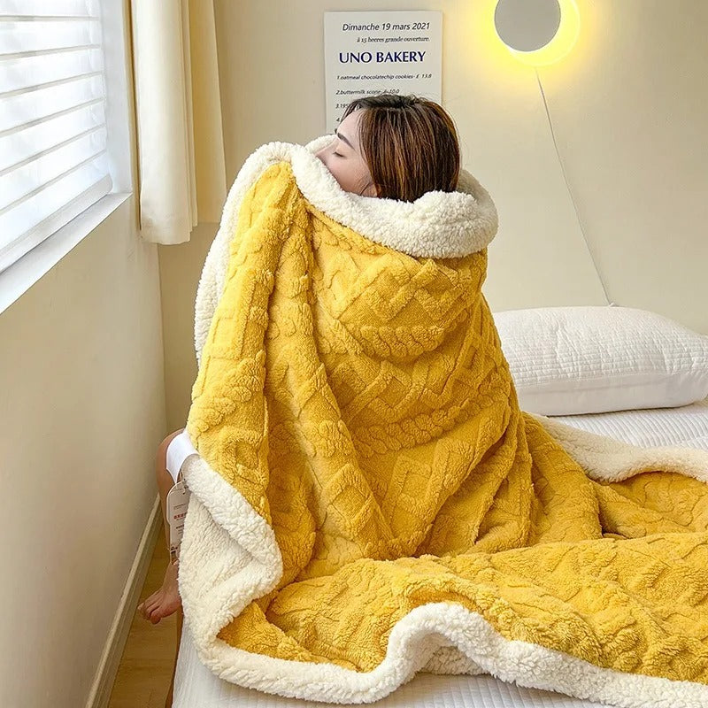 Thick Lambswool Winter Blanket - Ultra Warm Throw