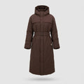 Long Padded Coat with Belt