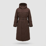 Long Padded Coat with Belt