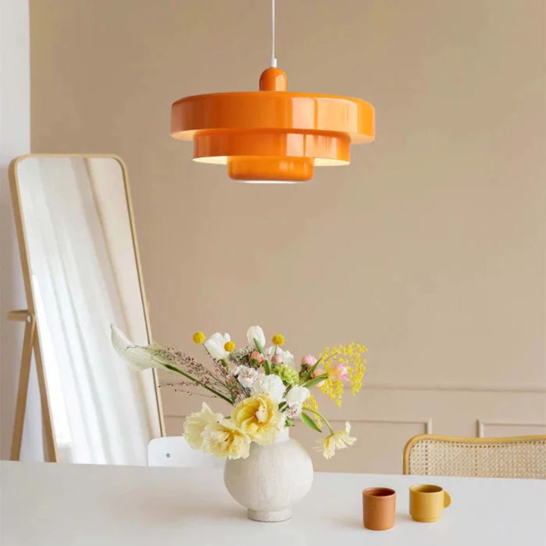 Modern Architectural Layered Pendant Light Concentric Rings