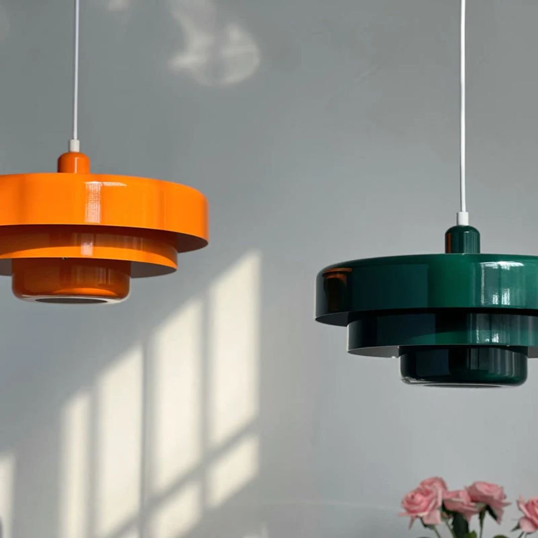 Modern Architectural Layered Pendant Light Concentric Rings