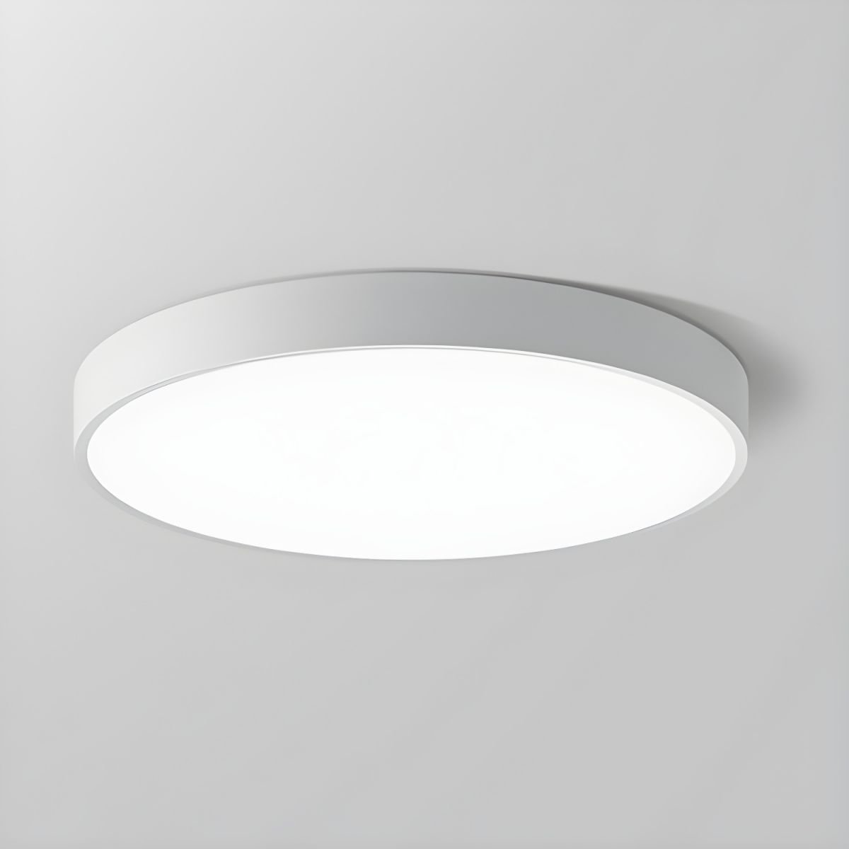 Modern Round LED Flush Ceiling Light Flat Disk