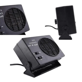 Portable Ceramic Car Heater 300W - 12V Fast Defrost Fan