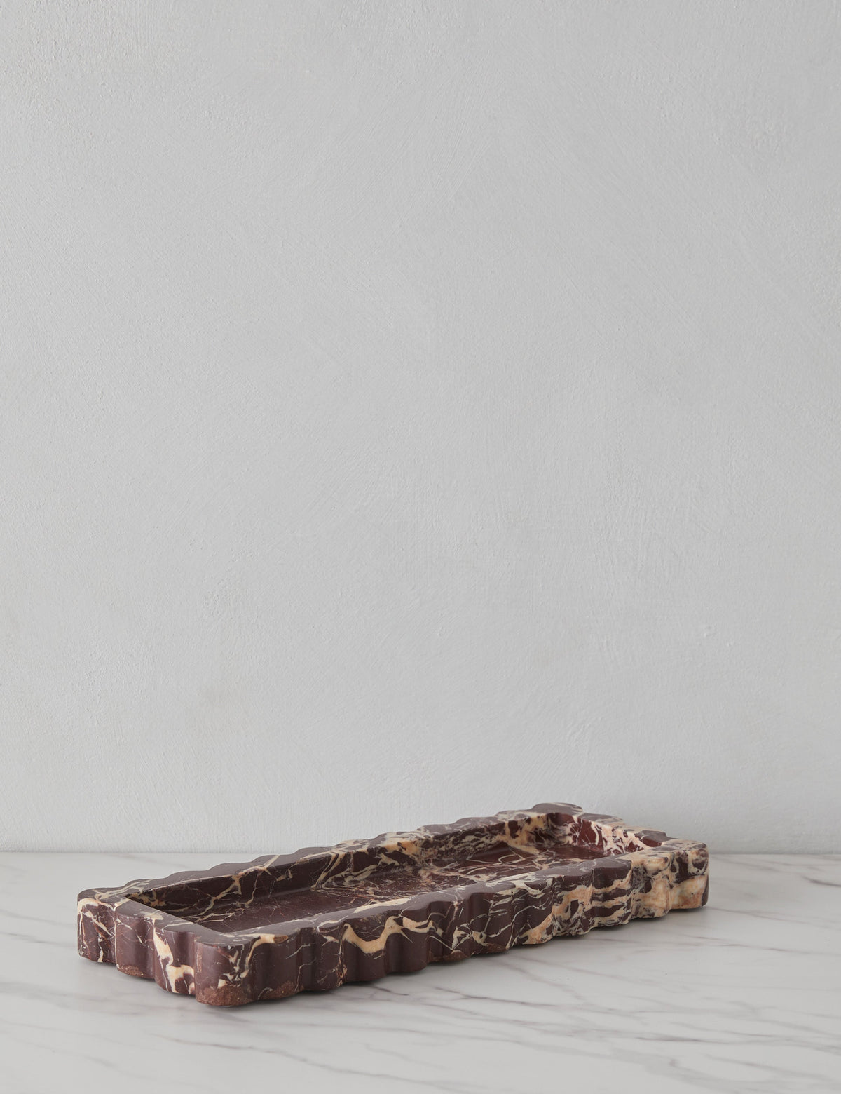 ScallopTray Marble Decorative Tray