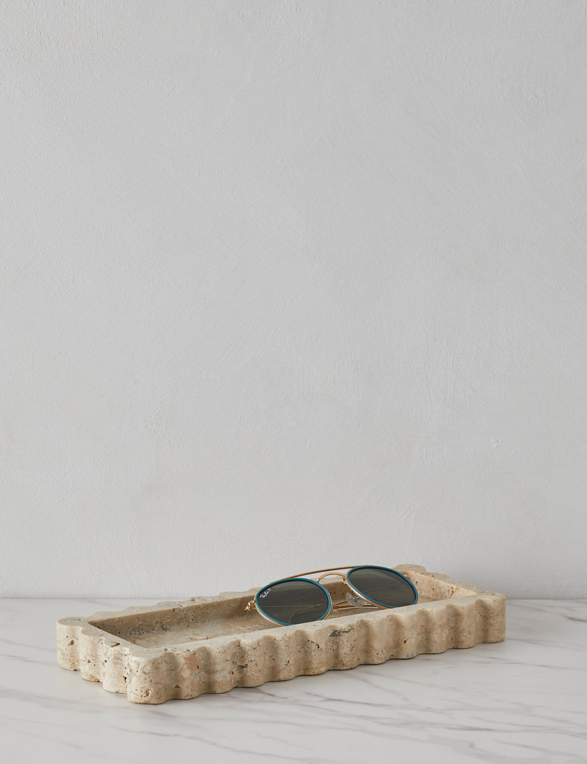 ScallopTray Marble Decorative Tray