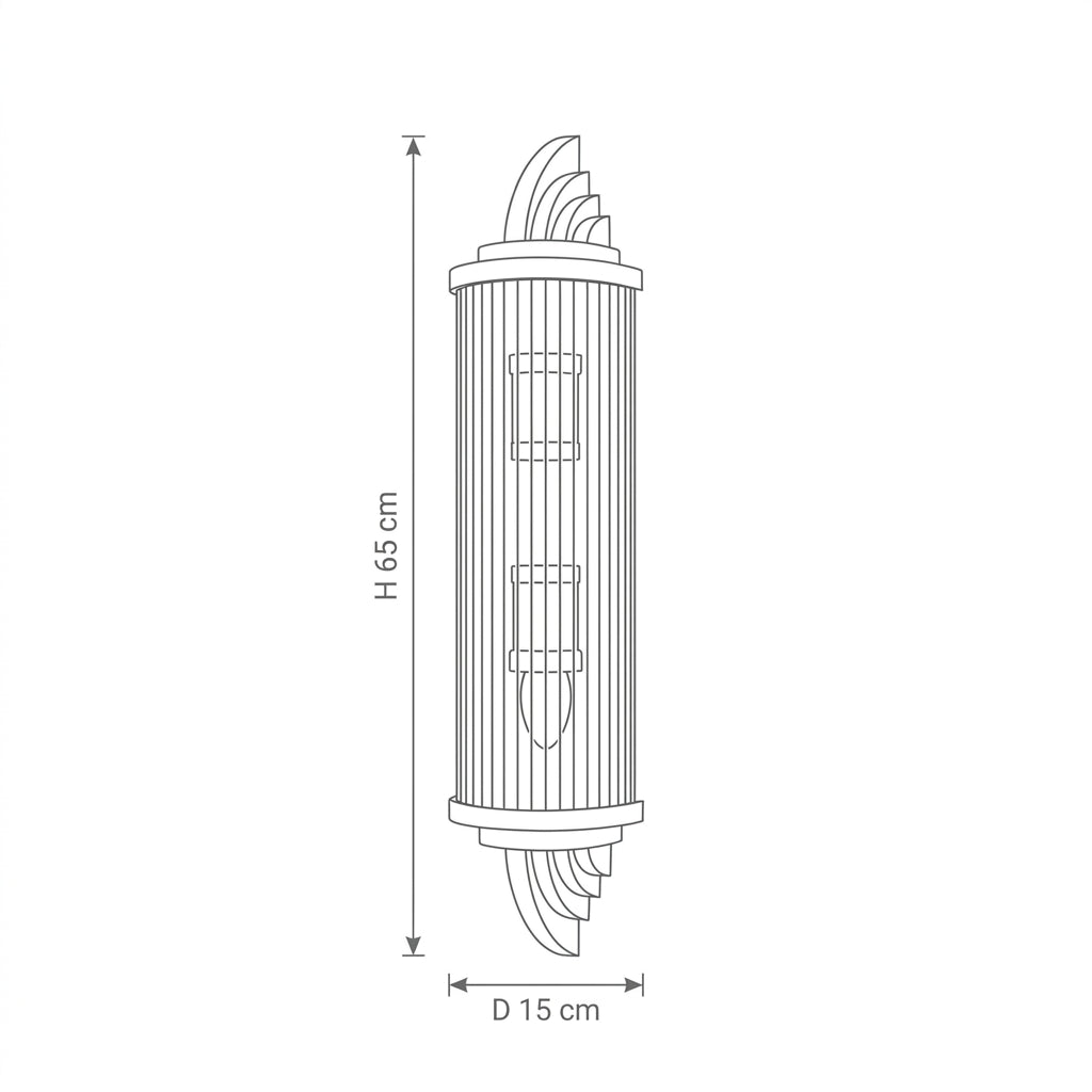 Gatsby Wall Lamp - Art Deco Elegance in Gold
