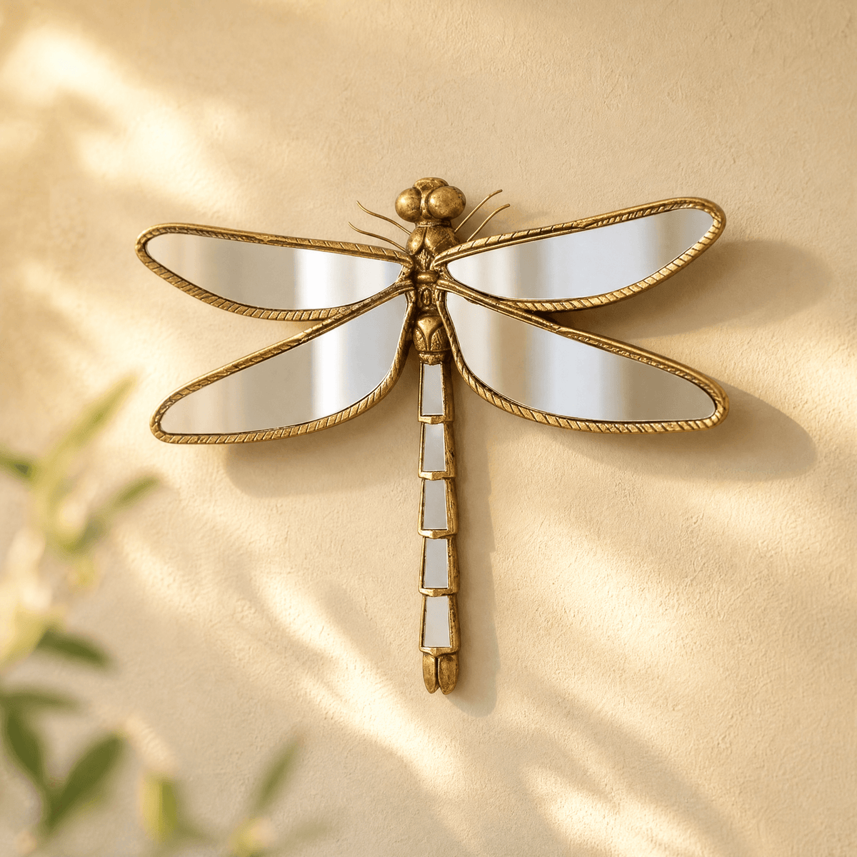 Dragonfly and Butterfly Decorative Wall Mirror - Dragonfly