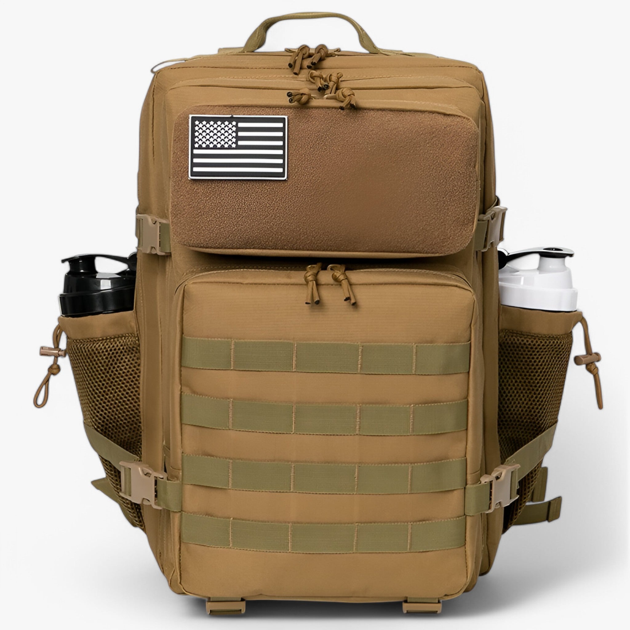 Zaino Tattico Militare 40L Impermeabile - Robusto, Multitasche per Outdoor, Trekking e Sopravvivenza - 1.0 Khaki - Backpacks bags duraturo eimpermeabile hiking backpacks tattico zaino zaino tattico - Concept Palermo