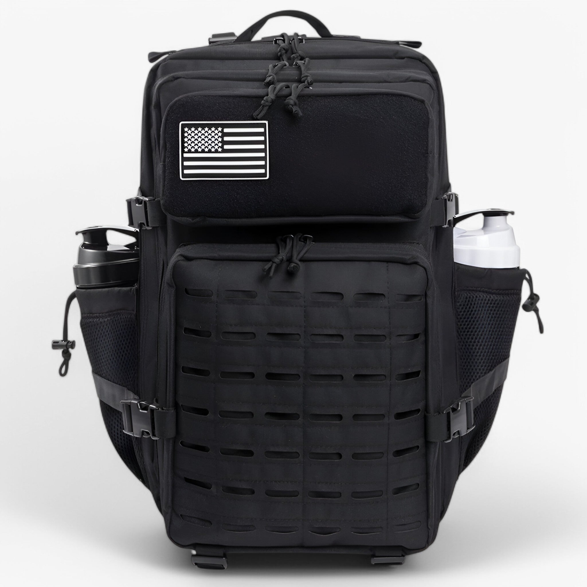 Zaino Tattico Militare 40L Impermeabile - Robusto, Multitasche per Outdoor, Trekking e Sopravvivenza - 2.0 Nero - Backpacks bags duraturo eimpermeabile hiking backpacks tattico zaino zaino tattico - Concept Palermo