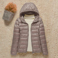 Women's Quilted Puffer Jacket with Hood