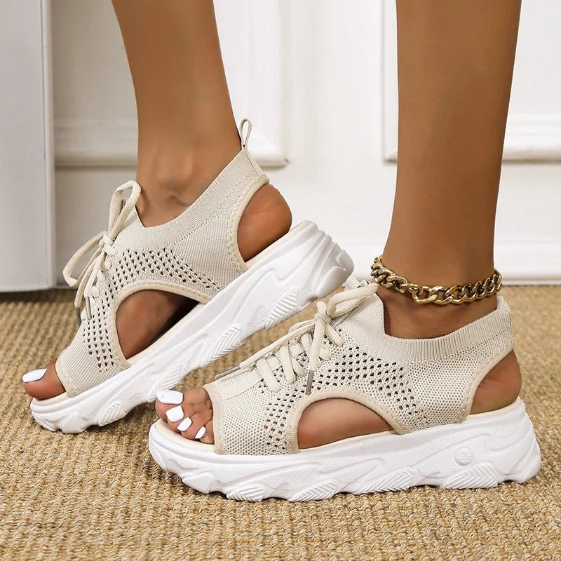 Women's Orthopedic Platform Sandals – Cushioned Open-Toe Comfort Walking Shoes