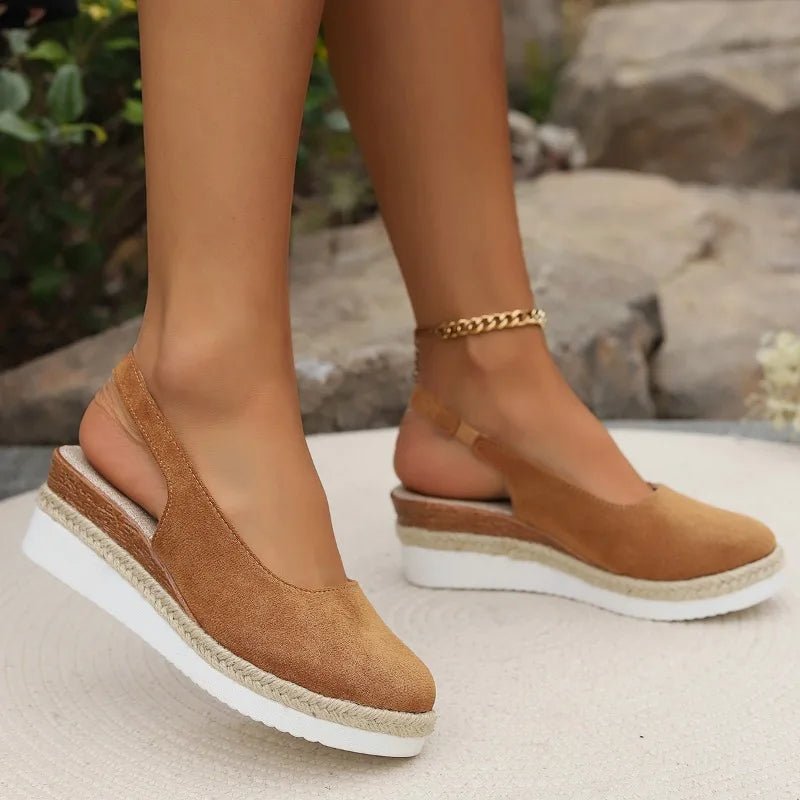 Women's Orthopedic Platform Sandals – Cushioned Open-Toe Comfort Walking Shoes